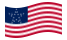 Great Star (USA 1818-1819)-Flagge wehend
