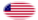 Star-Spangled Banner (USA 1795-1818)-Flagge als ovale Vignette