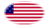 Star-Spangled Banner (USA 1795-1818)-Flagge als ovale Vignette