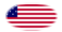 Star-Spangled Banner (USA 1795-1818)-Flagge als ovale Vignette
