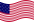 Wehende Star-Spangled Banner (USA 1795-1818)-Flagge statisch