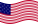 Wehende Star-Spangled Banner (USA 1795-1818)-Flagge statisch
