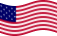 Wehende Star-Spangled Banner (USA 1795-1818)-Flagge statisch