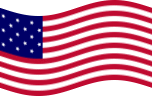 Wehende Star-Spangled Banner (USA 1795-1818)-Flagge statisch
