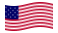 Star-Spangled Banner (USA 1795-1818)-Flagge wehend