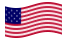 Star-Spangled Banner (USA 1795-1818)-Flagge wehend