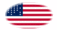 Fort Sumter (USA 1861)-Flagge als ovale Vignette