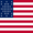 Fort Sumter (USA 1861)-Flagge quadratisch