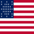 Fort Sumter (USA 1861)-Flagge quadratisch