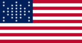 Fort Sumter (USA 1861)-Flagge rechteckig