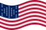Wehende Fort Sumter (USA 1861)-Flagge statisch