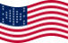 Wehende Fort Sumter (USA 1861)-Flagge statisch