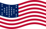 Wehende Fort Sumter (USA 1861)-Flagge statisch
