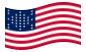 Fort Sumter (USA 1861)-Flagge wehend