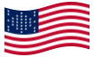 Animierte Flagge Fort Sumter (USA 1861)