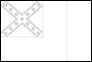 Flagge Blood-Stained Banner (Konföderierte Staaten 1865) zum Ausmalen