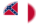 Blood-Stained Banner (Konföderierte Staaten 1865)-Flagge als ovale Vignette