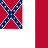 Blood-Stained Banner (Konföderierte Staaten 1865)-Flagge quadratisch