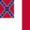 Blood-Stained Banner (Konföderierte Staaten 1865)-Flagge quadratisch