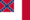 Blood-Stained Banner (Konföderierte Staaten 1865)-Flagge rechteckig
