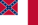 Blood-Stained Banner (Konföderierte Staaten 1865)-Flagge rechteckig