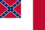 Blood-Stained Banner (Konföderierte Staaten 1865)-Flagge rechteckig