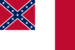 Blood-Stained Banner (Konföderierte Staaten 1865)-Flagge rechteckig