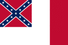 Blood-Stained Banner (Konföderierte Staaten 1865)-Flagge rechteckig
