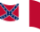 Wehende Blood-Stained Banner (Konföderierte Staaten 1865)-Flagge statisch