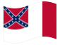 Animierte Flagge Blood-Stained Banner (Konföderierte Staaten 1865)