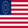 USA 37 Sterne (1867-1877)-Flagge quadratisch