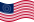 Wehende USA 37 Sterne (1867-1877)-Flagge statisch
