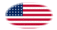 USA 48 Sterne (1912-1959)-Flagge als ovale Vignette