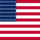 USA 48 Sterne (1912-1959)-Flagge quadratisch