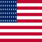 USA 48 Sterne (1912-1959)-Flagge quadratisch