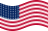 Wehende USA 48 Sterne (1912-1959)-Flagge statisch
