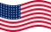 Wehende USA 48 Sterne (1912-1959)-Flagge statisch