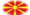 Mazedonien-Flagge als ovale Vignette