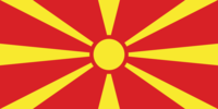 Mazedonien-Flagge rechteckig