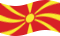 Wehende Mazedonien-Flagge statisch