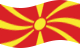 Wehende Mazedonien-Flagge statisch