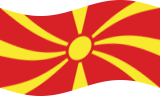 Wehende Mazedonien-Flagge statisch