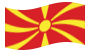 Mazedonien-Flagge wehend