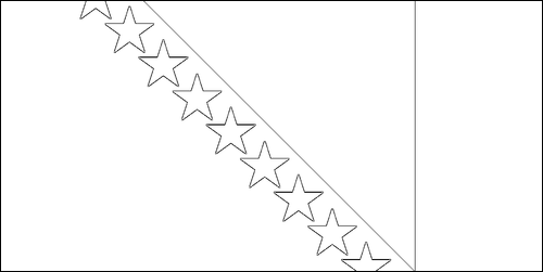 Umriss der Flagge Bosnien und Herzegowina zum Ausmalen