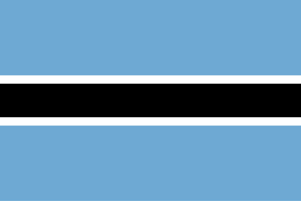 Fahne Botsuana