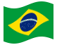 Animierte Flagge Brasilien
