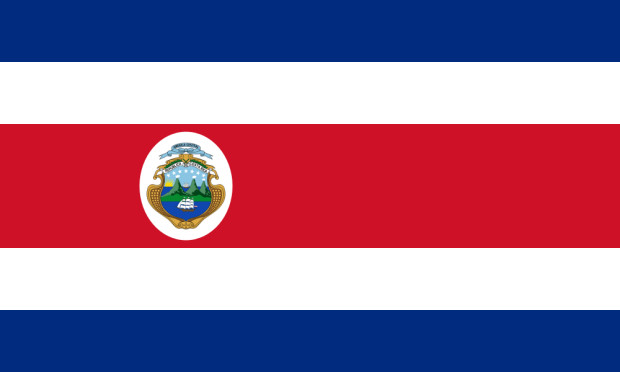 Flagge Costa Rica, Fahne Costa Rica