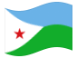 Animierte Flagge Dschibuti