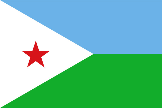Fahne Dschibuti