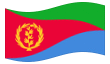 Animierte Flagge Eritrea
